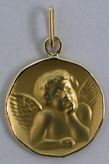 Médaille Enfant 18 carats 14 mm