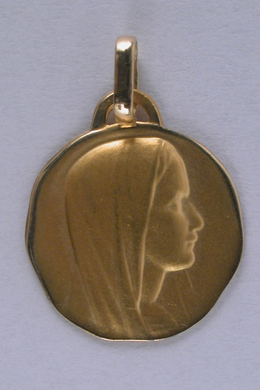 Médaille Vierge 18 carats 15 mm