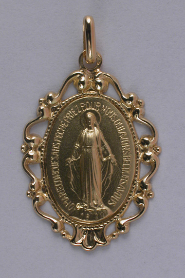 Médaille Miraculeuse 18 carats 22 mm