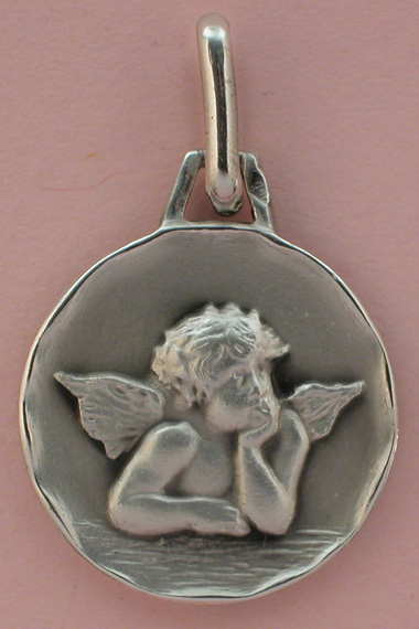 Médaille Ange mat et polie