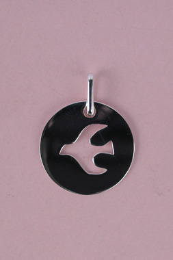 Médaille Colombe PM Découpé 13 mm