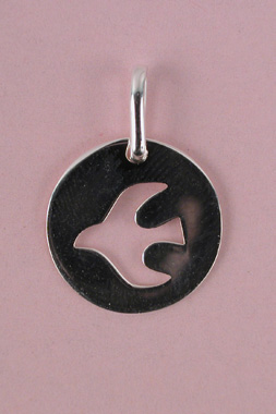 Médaille Colombe PM Découpé 16 mm