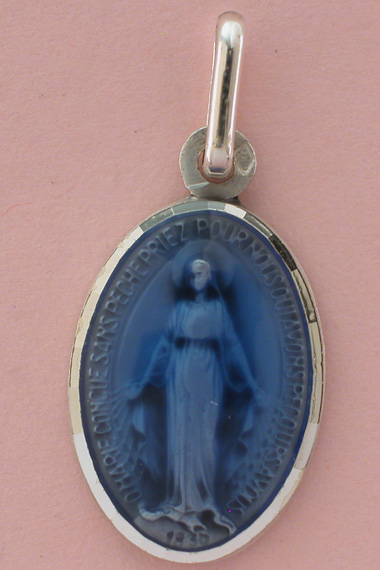 Médaille Miraculeuse bleue
