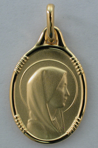 Médaille Vierge ovale