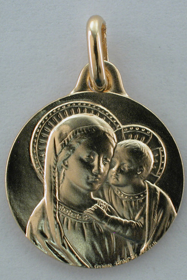 Médaille Vierge / Enfant 18 mm