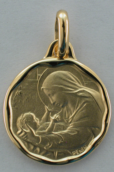 Médaille Vierge crèche