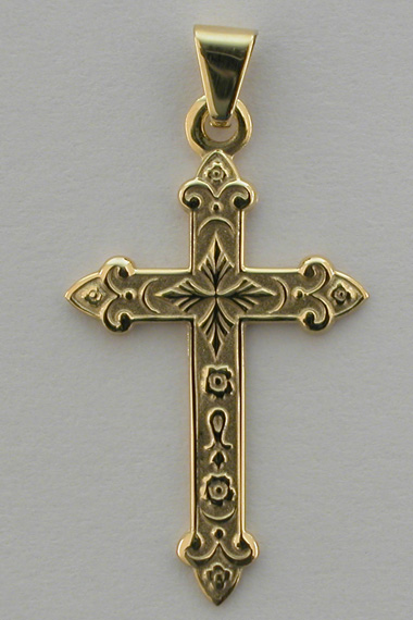 Croix Or Fantaisie Massive
