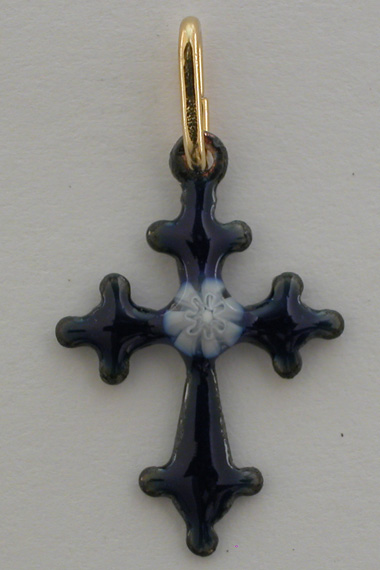 Croix Emaux GD. Feu Dentelle : Lapis