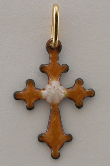 Croix Emaux GD. Feu Dentelle : Jaune