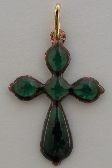 Croix Emaux GD. Feu Arrondie : Vert
