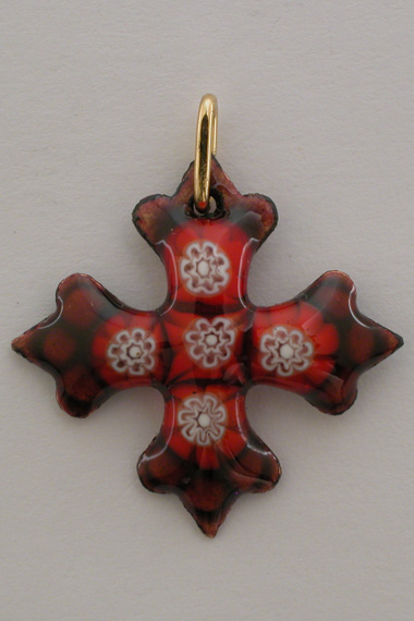 Croix Emaux GD. Feu Flocon : Rouge