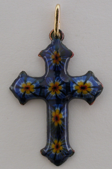 Croix Emaux GD. Feu Flèche : Lapis