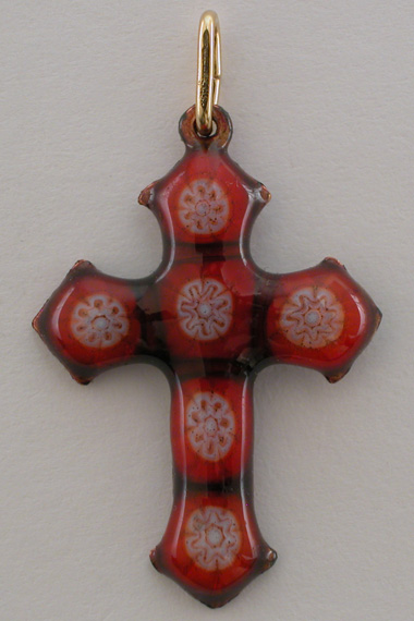 Croix Emaux GD. Feu Flèche : Rouge