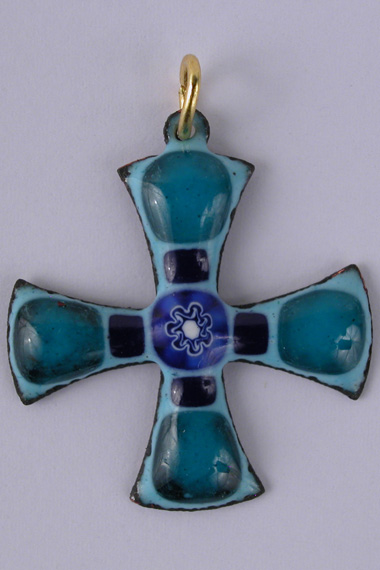 Croix Emaux GD. Feu Turquoise
