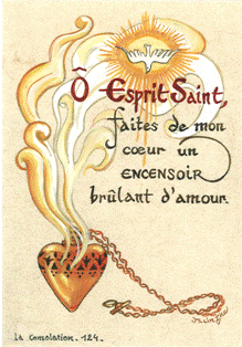 N°124 - Ô Esprit Saint, faites de mon coeur un encensoir brûlant d'amour
