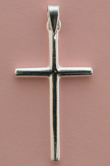 Croix Argent Baton