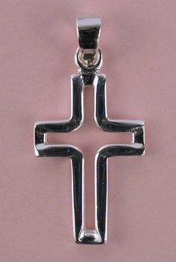 Croix Argent Évidée