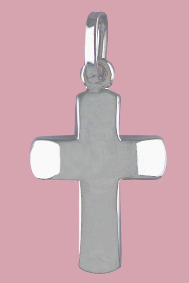 Croix Argent Rhodie Fantaisie