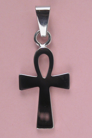 Croix Argent Rhodie Égyptienne