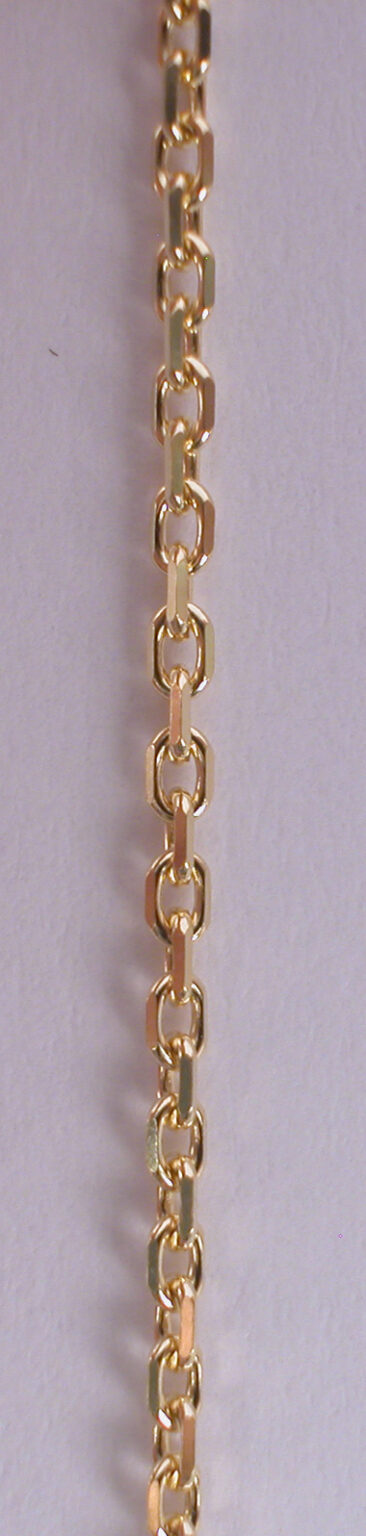 Chaîne Or Forçat diamantée 18 carats