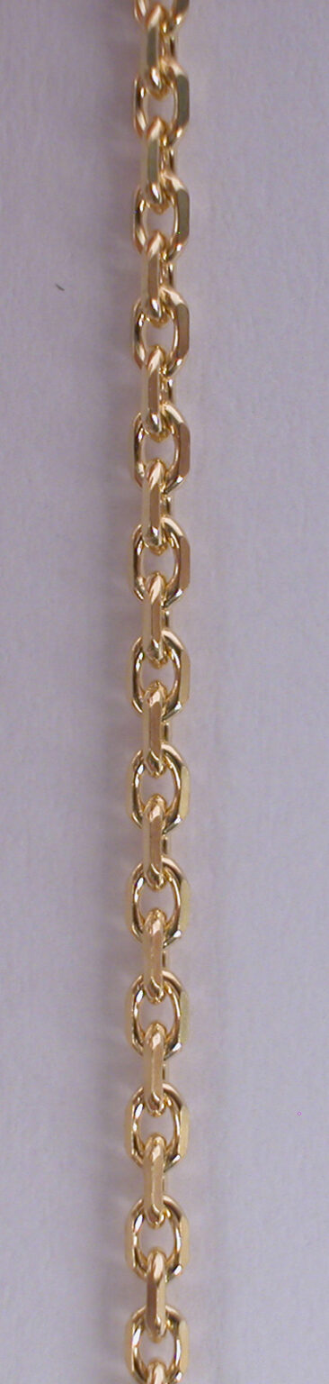 Chaîne or forçat diamantée 18 carats