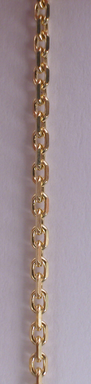 Chaîne or forçat diamantée 18 carats