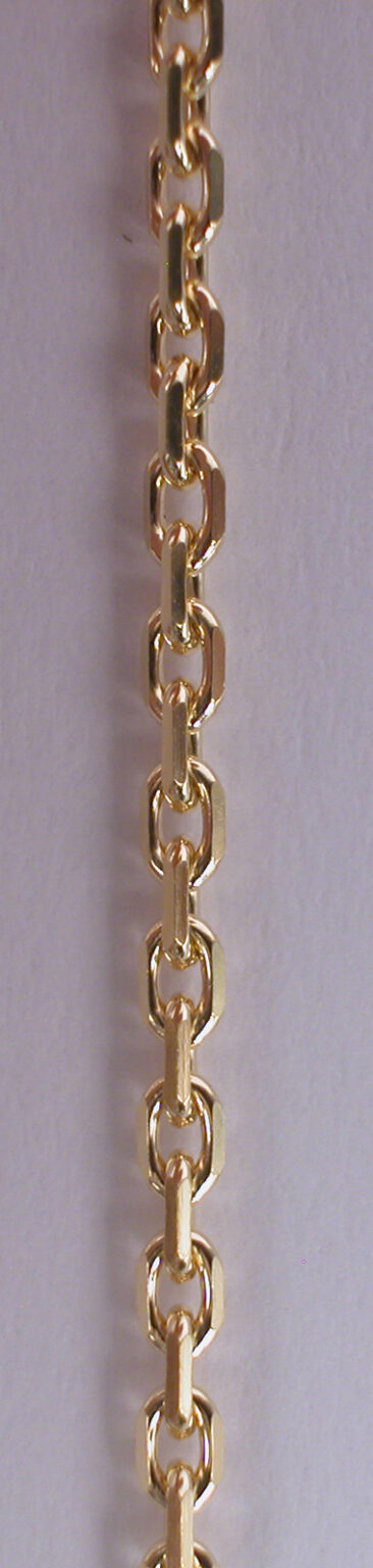 Chaîne or forçat diamantée 18 carats