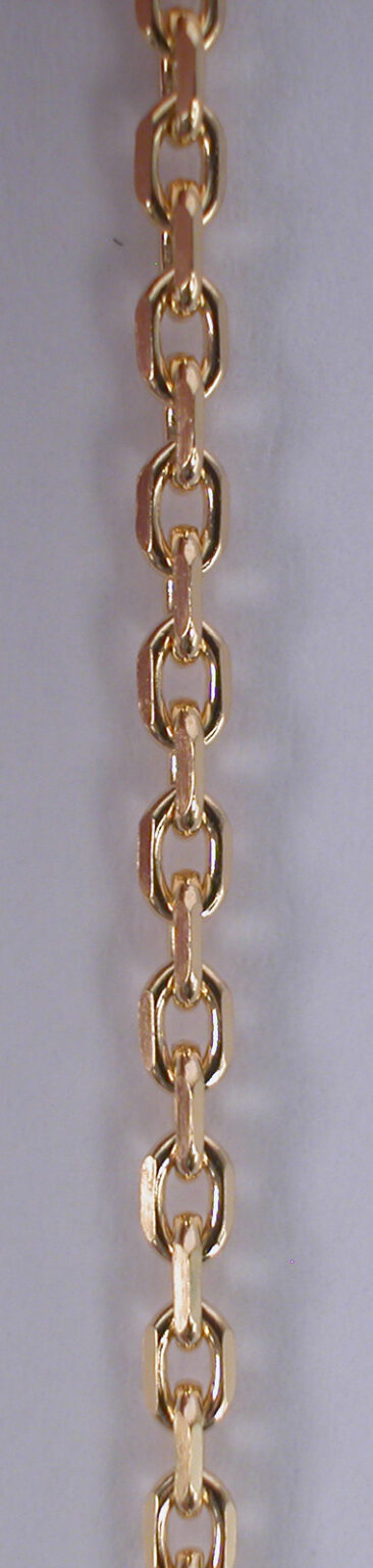 Chaîne or forçat diamantée 18 carats