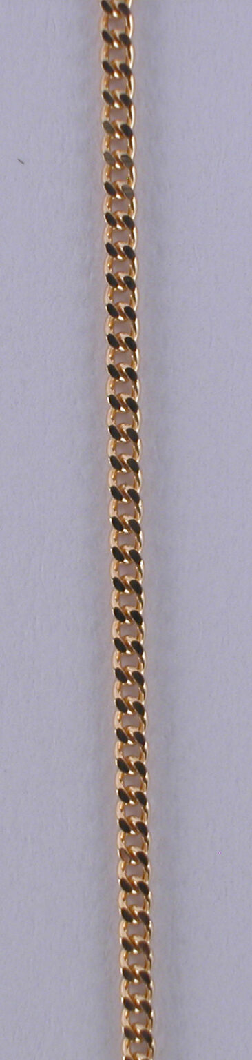 Chaîne or gourmette diamantée 18 carats