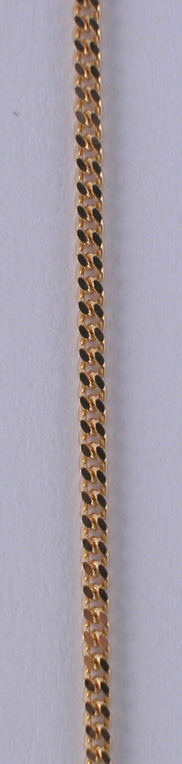 Chaîne or gourmette diamantée 18 carats