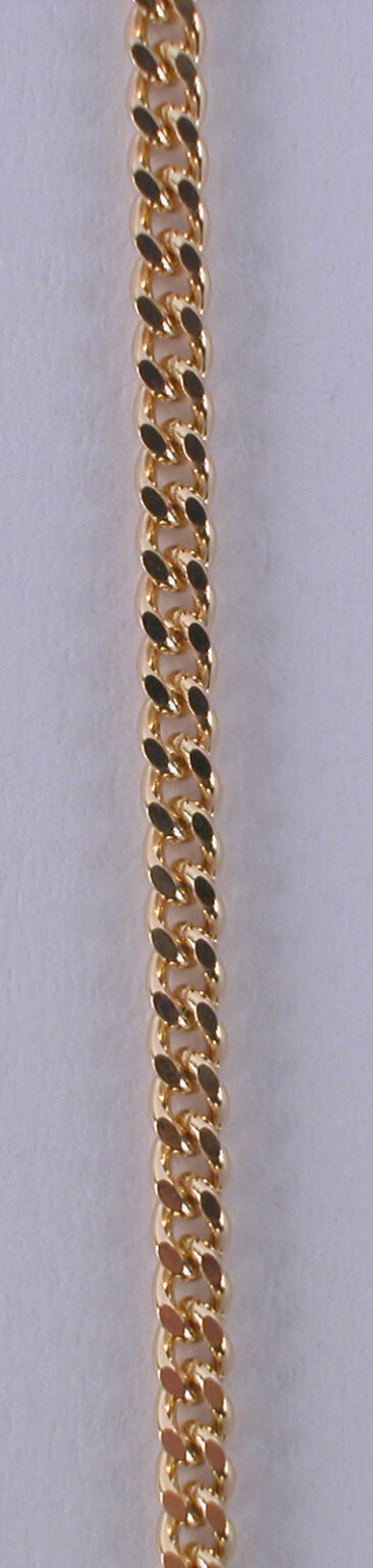 Chaîne or gourmette diamantée 18 carats