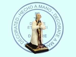 Saint Curé d'Ars à genoux 30 cm