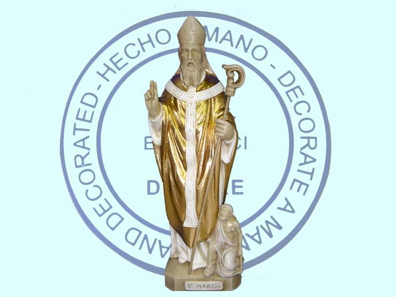 Saint Martin Évêque avec mendiant 25 cm