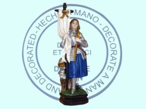 Sainte Jeanne d'Arc Épée et bannière 15 cm