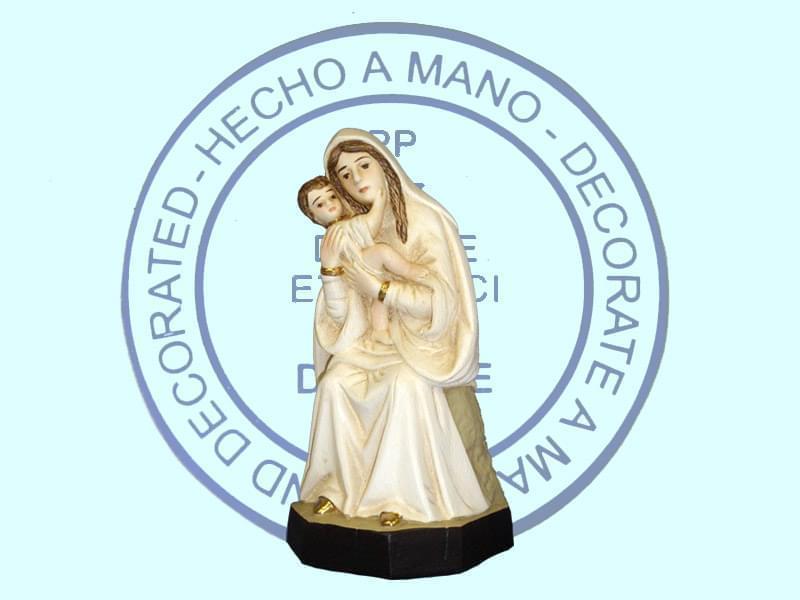 Vierge mère assise 15 cm