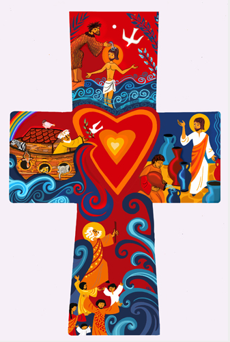 Croix baptismale