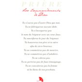 Les commandements de Dieu