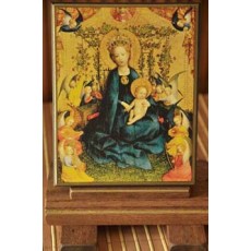 Vierge à la treille aux roses 5 x 7 cm