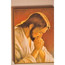 Christ en prière  5 x 7 cm