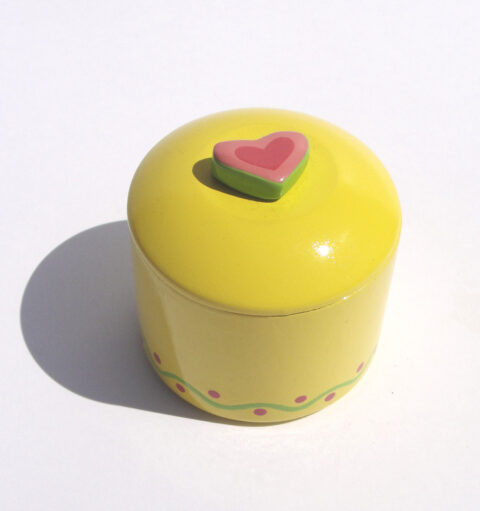 Boite à chapelet cœur rose