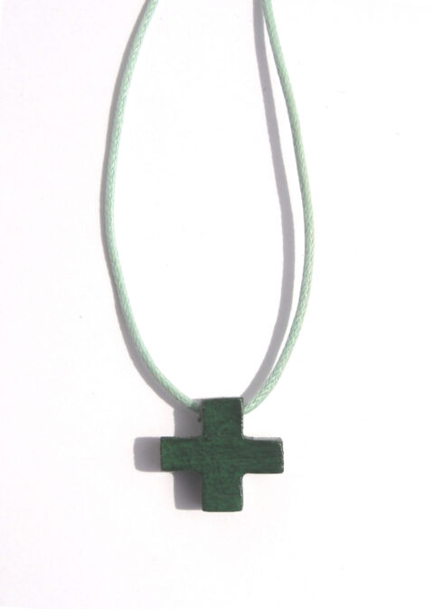 Croix teintée verte