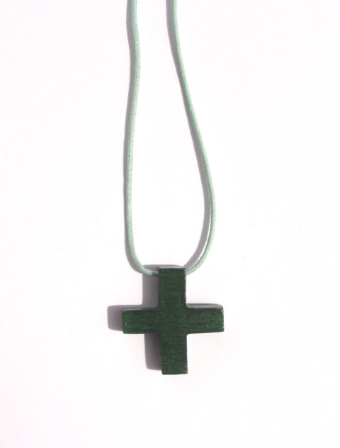 Croix teintée verte