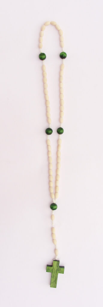 Chapelet bois vert