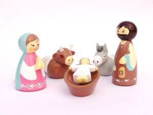 Nativité Marie bleue / rose