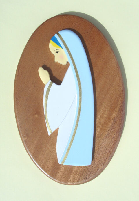 Ste Marie bleue, base bois