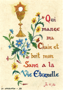 N°96 - Qui mange ma Chair et boit mon Sang a la Vie Eternelle