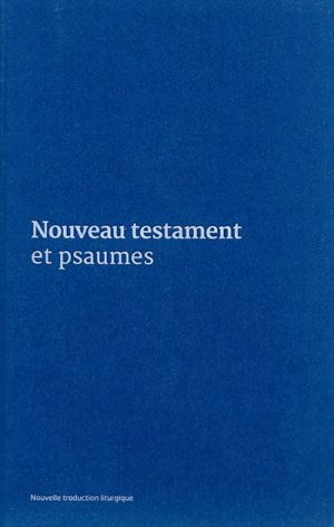 Nouveau Testament et Psaumes : couverture vinyle bleue