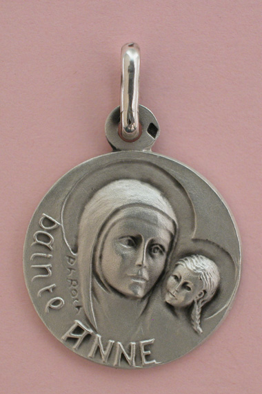 Médaille Argent Prénom Anne 18 mm