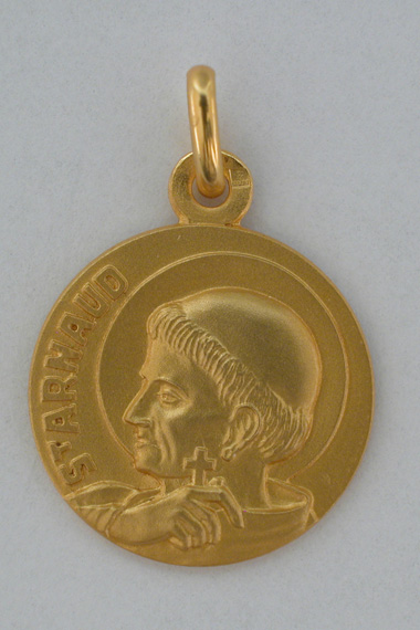 Médaille prénom Arnaud 18 carats 18 mm