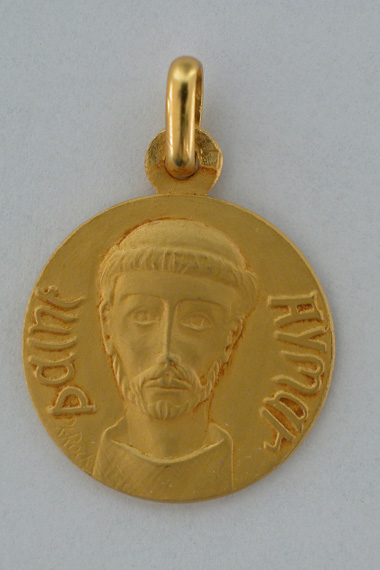Médaille prénom Aymar 18 carats 15 mm